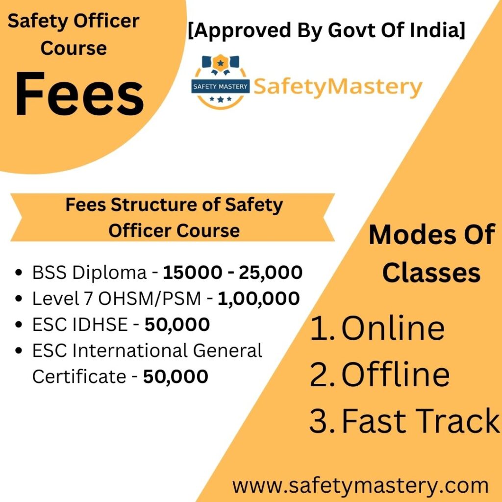 Safety Officer Course fees